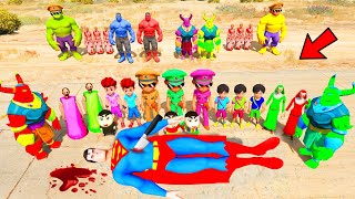 Little Singham Shiva 🥳 Kicko Shinchan Kidnapped😈 by Colourful Granny Kaal😂 in GTA 5  #9