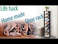 life hack home made shoe rack idea