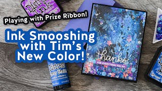 Ink Smooshing with Tim Holtz's New Distress Color Prize Ribbon!