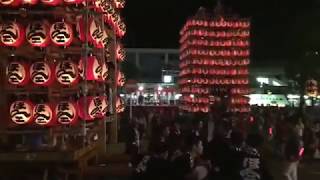 久喜提灯祭り本ニ提灯山車駅前から帰る20170712