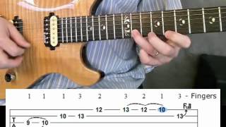 Carlos Santana Lick in D Minor