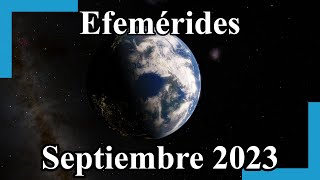 Efemérides Astronómicas Septiembre 2023