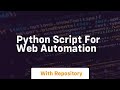 python script for web automation