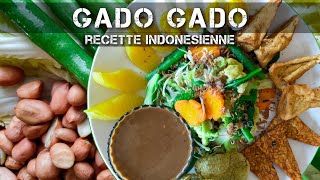 Recette Indonésienne simple et rapide du Gado gado à la sauce cacahuètes