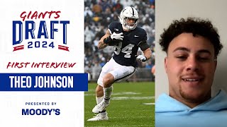 Theo Johnson FIRST Interview as a Giant | Giants Draft