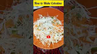 How to make coleslaw | coleslaw recipe | coleslaw banane ka tarika #ytshorts #short #youtubeshorts