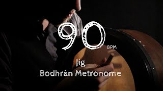 Jig 90 bpm | Bodhrán Metronome | Learn Irish Music