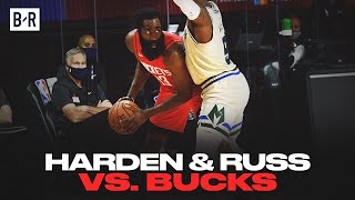 James Harden And Russell Westbrook Drop 55 vs. Bucks | Game Highlights