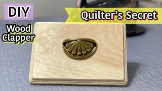 Diy Wood Clapper ~Tailors Clapper ~ Wood Seam Press