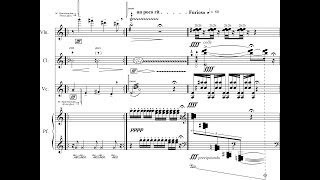 Cosimo Carovani - aux vêpres de l'humanité for Violin, Clarinet, Cello \u0026 Piano (2021) [Score-Video]