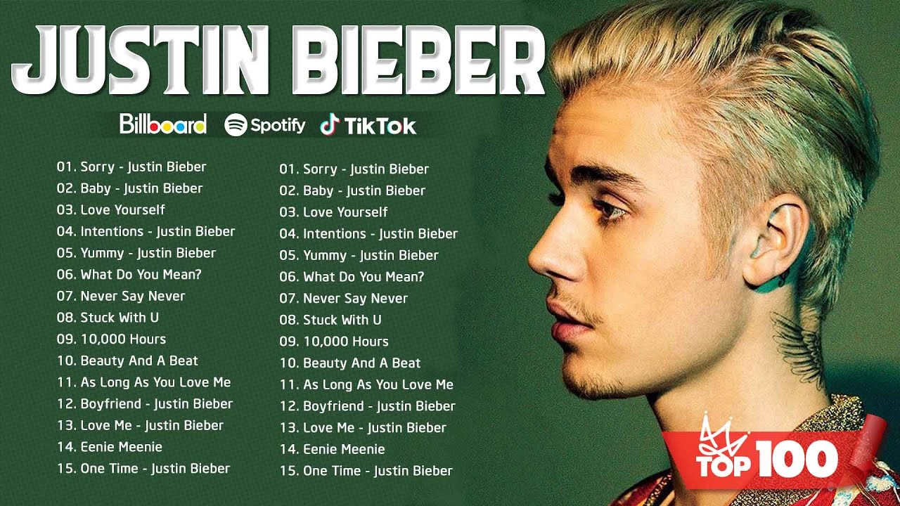 Justin Bieber Greatest Hits Full Album 2023 - Best Songs Of Justin ...