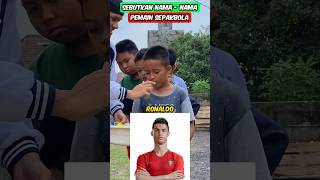 Sebutkan nama - nama pemain sepakbola #messi #ronaldo #pemainsepakbola #shorts