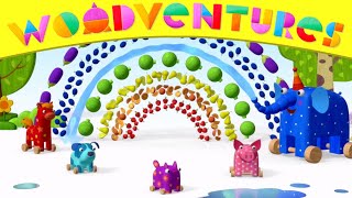 WOODVENTURES 🌈 RAINBOW 🌈 Educational Cartoon Series for Preschoolers