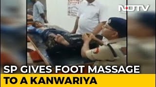 On Video, Senior UP Cop Massages Feet Of Kanwar Pilgrim