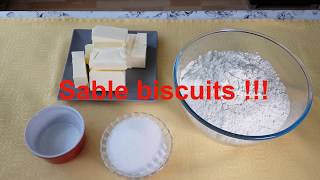 Sable Biscuits Recipe (Very easy)