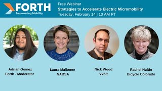 Strategies to Accelerate Electric Micromobility