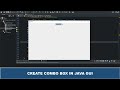 Java GUI Tutorial #22 - Creating A CombBox in Java GUI Swing Using JComboBox Class
