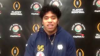 @NDFootball | Myron Tagovailoa-Amosa Interview (12.29.20)