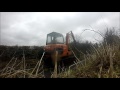 hedgecutting with 4 ton digger and hydrolic saw