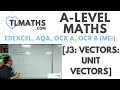 A-Level Maths: J3-04 [Vectors: Unit Vectors]