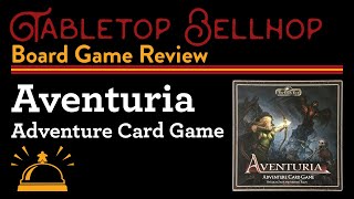 Aventuria Adventure Card Game Review, a great cooperative, non-collectible fantasy card game.