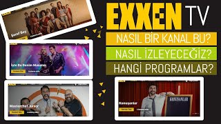 EXXEN Nasıl izlenir?  EXXEN' de Programlar , İçerikler, ücretler, Exxen'i TV de nasıl izleriz ?