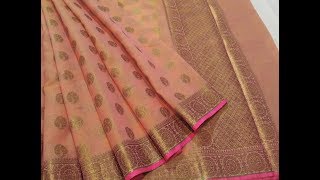 Pure cotton munga check saree