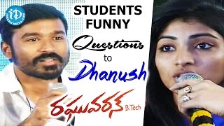 Students Funny Questions to Dhanush & Anirudh @ Raghuvaran B.Tech Movie Audio Launch