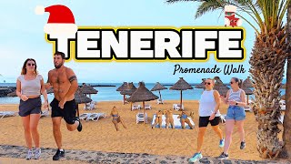 TENERIFE - Las Vistas Promenade Walk. Bars Restaurants Shops Beach Sea Views