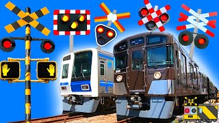 【電車】踏切動画【ふみきり 鉄道】train railway railroad crossing 西武鉄道