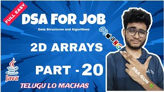 2D Arrays in java | Part 20 | DSA in Java | Engineering Animuthyam