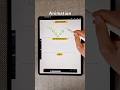 3 levels of animation 😃 bouncing ball animation #animation #procreate #shorts