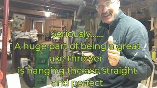 How to hang a throwing axe or Cruiser double bitter