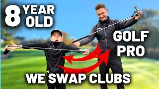 BEST GOLF TECHNIQUE EVER 8 Year Old SUPERSTAR!