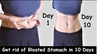 Get rid of Bloated Stomach in 10 Days | Lose Belly Fat without Exercise - Ginger Tea | Flat Stomach