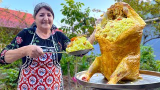 Ultra Delicious Pilaf Inside Giant Lamb: Grandma's Recipe is a Flavor Explosion!