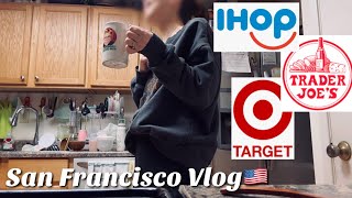 【アメリカ旅行とバレンタインショッピング💘Vlog】トレーダージョーズ/ターゲット🎯/バレンタイングッズ💘/IHOP🥞マクドナルドプレイランド/カフェ朝ごはん🥐☕️視聴者さんプレゼント購入品🎁