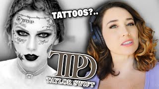 “...did she TATTOO her FACE?!?” Vocal coach reacts FORTNIGHT by Taylor Swift