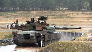 Gunnery training with M1 Abrams tanks