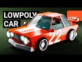 Make a Lowpoly Car in Blender 2.8 #blender #3d #lowpoly