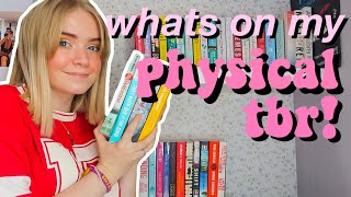 WHAT'S ON MY PHYSICAL TBR | all the books i haven't read yet / bookshelf tour