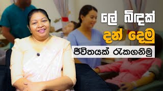 ලේ බිදක් දන්දෙමු ජීවිතයක් රැක ගනිමු