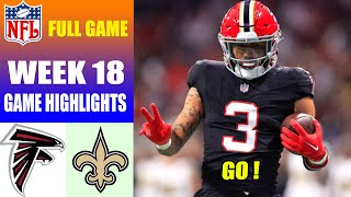 Atlanta Falcons vs New Orleans Saints WEEK 18 [FULL GAME ] | NFL Highlights 2023