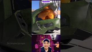 TES KEKUATAN HELM YANG ADA DI FILM HALO 3‼️‼️😱||vando1806 #shorts