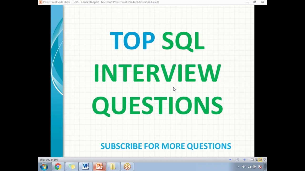 Top SQL Interview Questions - YouTube