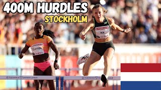Femke Bol's answer to Sydney McLaughlin-Levrone II 400m Hurdles Stockholm Diamond League 2024