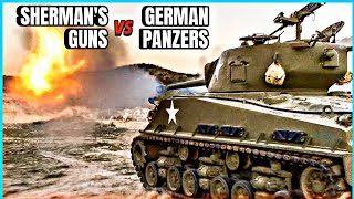 How Effective were Sherman's Gun Variants in Combat against German Panzers?