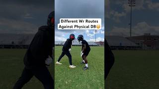 Different Wr Routes Against Physical DB 😳 #fyp #explore #football #nfl