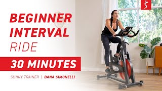 Beginner Interval Ride - Cycle Bike Cardio + Strength | 30 Minutes