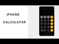 How to make a IPhone calculator by HTML CSS and java script  |  Source code